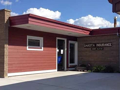 Dakota Insurance building in Beach, North Dakota